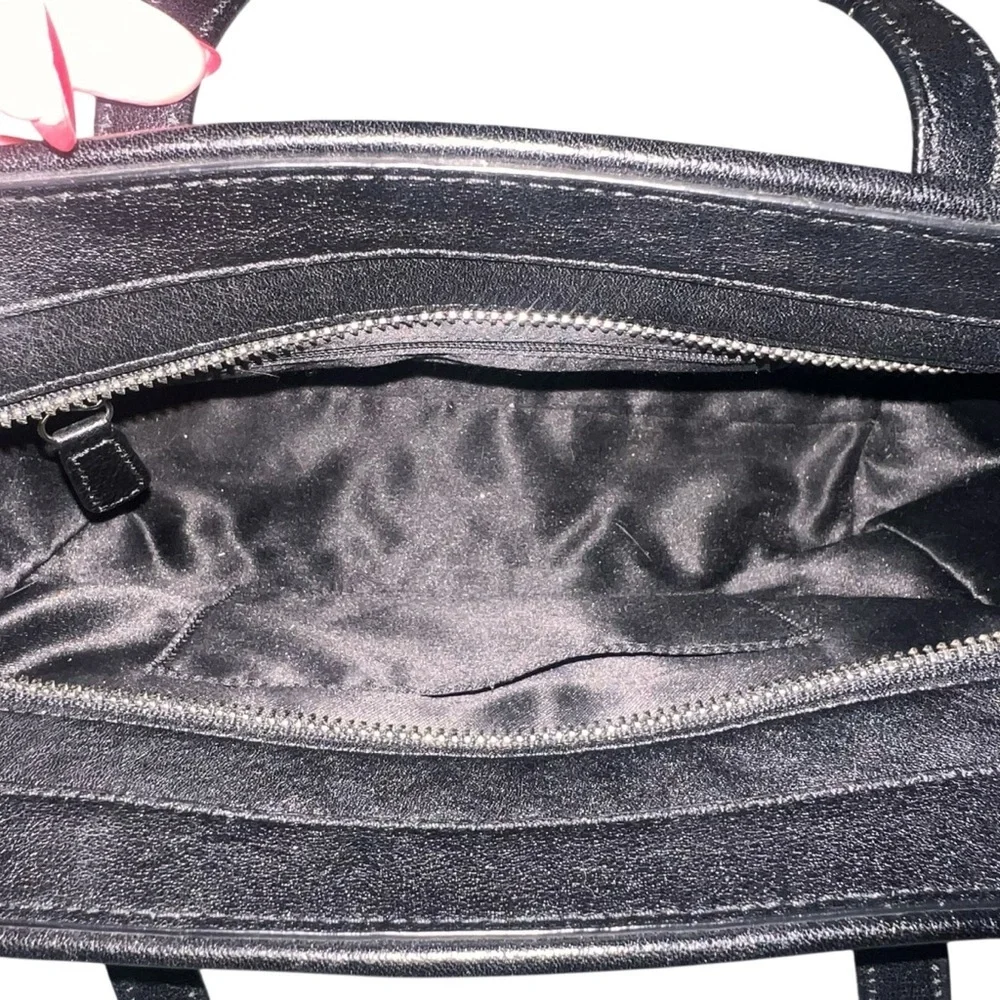 Coach Taylor Signature Bette Mini Tote Monogram Black Silver Canvas Classic